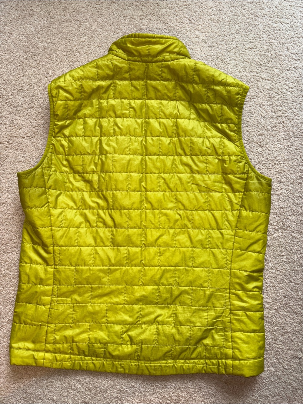 Patagonia Nano Puff Vest Lime neon Green men’s large - Picture 6 of 9